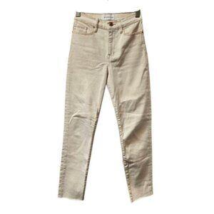 Outland Denim Lucy Relaxed Skinny High Rise Jean Ecru